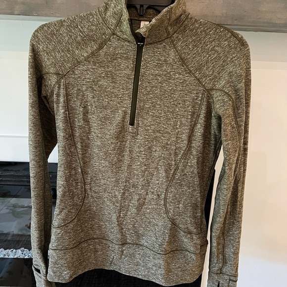 Lululemon Athletica Green Zip Up Sweater - Picture 1 of 2
